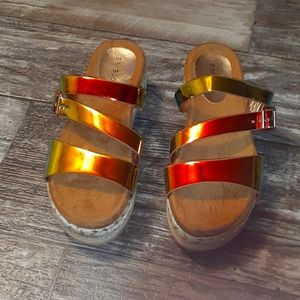 Brand new wedge sandal.